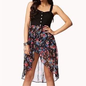 Floral Chiffon Denim Bustier size XS